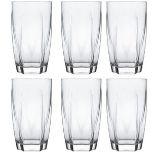 Conjunto De Copos Long Drink Nadir Estela 460ml 6 Peças Transparente