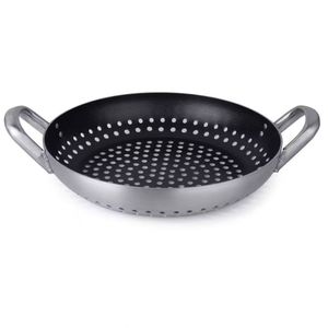 Frigideira Grill Multiflon Profissional Antiaderente Quartzo Inox 32 Cm Inox
