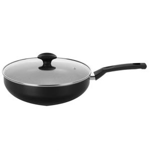 Frigideira Multiflon Amora Com Revestimento Antiaderente Ultra 7 Com Tampa 28 Cm Preto