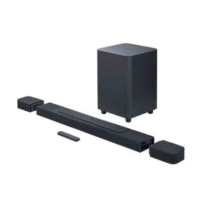 Soundbar Jbl Bar 1000 Com 7.1.4 Canais Com Alto-falantes Surround Removíveis, Multibea, Dolby Atmos E Dts:x - 440w Rms Preto
