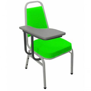 Cadeira Universitária Empilhável Linha Hotel Plus Verde