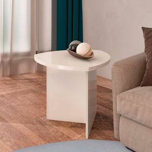 Mesa De Centro Delta Com Tampo De 60x58 Cm Artely Off White