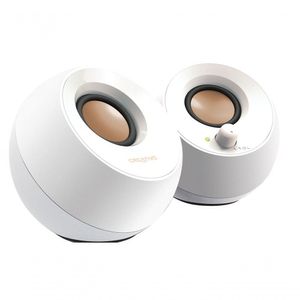 Caixa De Som 2.0 - Pebble - Usb Tipo A - 2w Rms - Branca - 51mf1680aa001