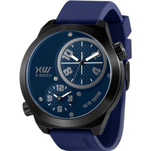 Relógio Analógico Masculino Preto/azul Xmnpt001 - X-watch