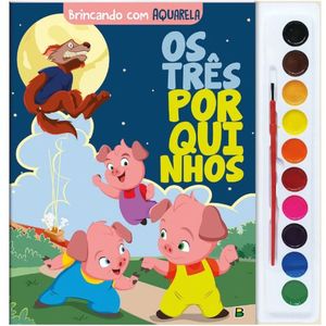 Livro Brincando Com Aquarela - Todolivro - Os Tres Porquinhos