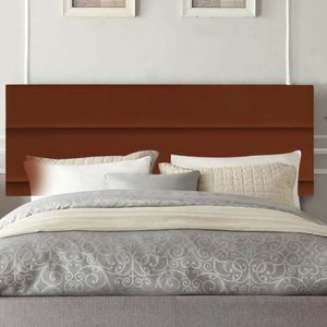Painel Estofada Argentina 100cm Solteiro Para Cama Box Quarto Suede Terracota Telha