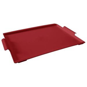 Bandeja Retangular Coza Maxi Casual De Polipropileno 50,7 Cm Vermelho