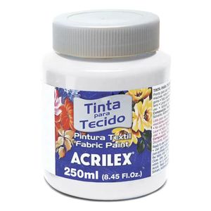 Tinta Para Tecido Fosca 250 Ml - Acrilex - Branco
