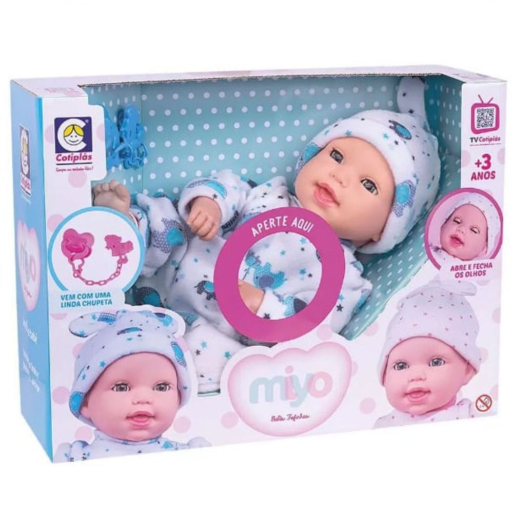 BONECA MIYA REBORN MENINO - COTIPLAS