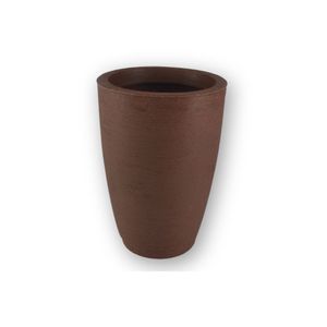 Vaso Coluna Redondo Texturizado Marrom Vaso Coluna Redondo Texturizado Marrom