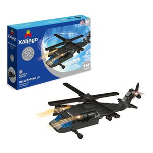 Blocos De Montar Aliança Justiça E Paz Helicóptero Lx 114 Peças