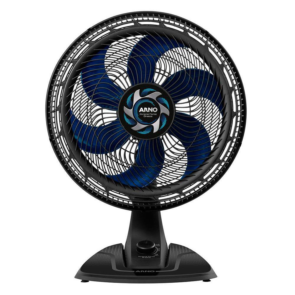 Ventilador De Mesa Arno Xtreme Force Vb40 40cm Com 3 Velocidades E 6 Pás Preto 220v