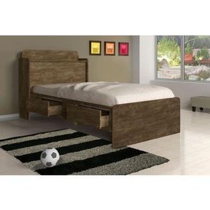 Cama Tamires Solteiro 0,88cm Castanho - Cambel