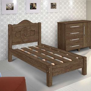 Cama Siena Solteiro Mocaccino - Carmolar