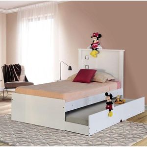 Cama Infaltil Barcelona Com Cama Auxiliar Branco