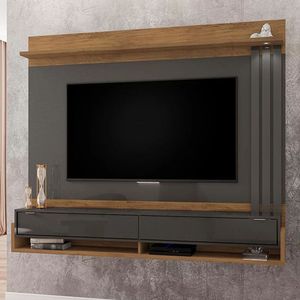 Home Suspenso Inglaterra Para Tv Até 65'' - Móveis Leão Cor Freijó/grafite Perolizado