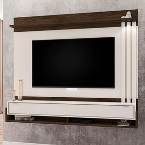 Home Suspenso Inglaterra Para Tv Até 65'' - Móveis Leão Cor Cacau/off White