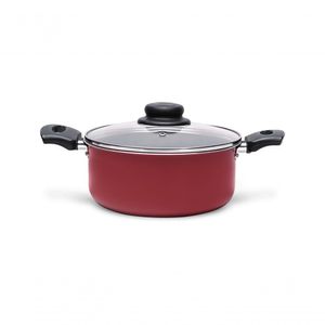 Caçarola Com Tampa Ruby - ø 20 X 9 Cm 2,6 L- Brinox 20 X 9 Cm 2,6 L Vermelho Brinox