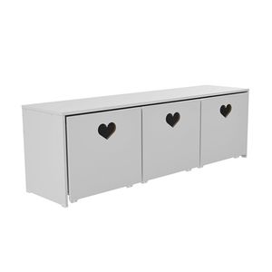 Rack Com Baús De Brinquedos Infantil Menina Mariana 100% Mdf