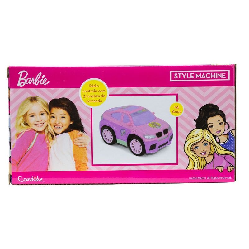 Carrinho de Controle Remoto Barbie Style Machine - Rosa