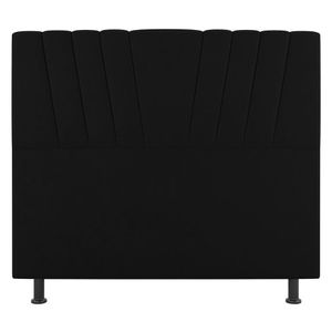 Cabeceira Cama Box Casal Dublin 140cm Linho Preto - Abmaza