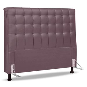 Cabeceira Cama Box Casal Ciara 140cm Botonê Com Frame Veludo Rosê - Abmaza