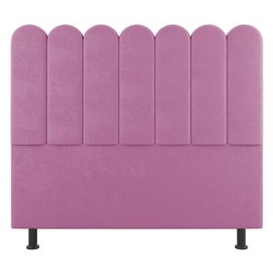Cabeceira Cama Box Casal Lana 140cm Suede Rosa - Abmaza