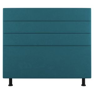 Cabeceira Cama Box Casal King Size Malik 195cm Suede Turquesa - Abmaza
