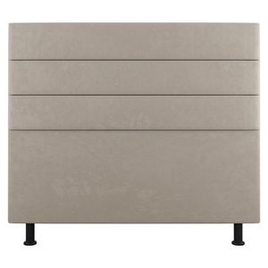 Cabeceira Cama Box Casal King Size Malik 195cm Suede Bege - Abmaza