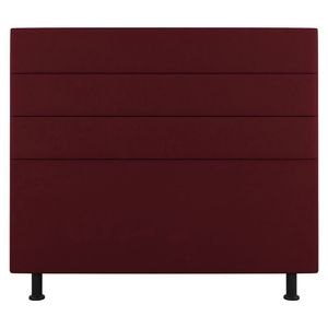Cabeceira Cama Box Casal King Size Malik 195cm Suede Bordô - Abmaza