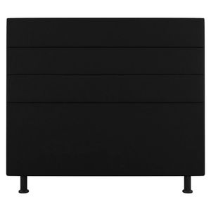 Cabeceira Cama Box Casal King Size Malik 195cm Sintético Preto - Abmaza