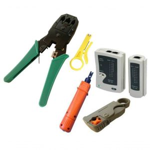 Kit Testador Cabo + Alicate Crimpar + Decapador + Punch Down