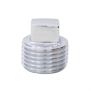 Plug Bujão Tampão Latão Cromado Rosca Macho De 3/4