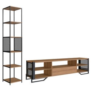 Rack 1 Gaveta Estante Com Prateleira Industrial 17x23 Mell Preto Pp Mell Preto