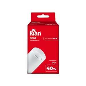 Kit 2 Spot Sobrepor Redondo + Lâmpada Mr16 6w Branco Frio