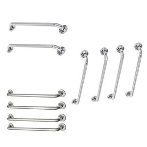 Alça De Apoio Inox Barra Kit 10 Unidades 40cm 70cm 80cm Acessibilidade Idoso