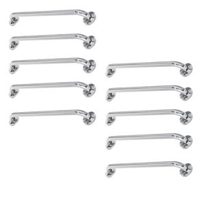 Alça De Apoio Inox 40cm Barra Kit 10 Unidades Banheiro Box Idoso Cadeirante