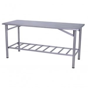 Mesa De Manipulação Benfati Inox 304 70x70cm Paneleiro Gradeado Tb 2" 622gr