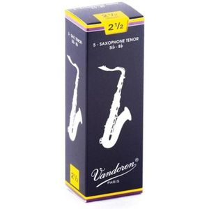 Palheta Tradicional Para Saxofone Tenor 2,5 Vandoren Sr2225 - Cx - 5