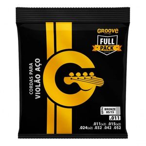 Jogo De Cordas P-violão Bronze 85-15 Groove 0.011"-0.052" Gfp4