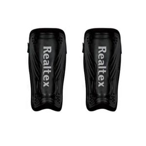 Caneleira De Futebol Protetor Esportivo Com Suporte Preto