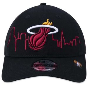 Boné Nba 9twenty Miami Heat Tip-off Aba Curva New Era Cor Preto