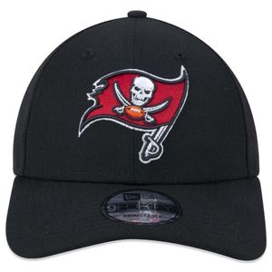 Boné 9forty Snapback Nfl Tampa Bay Buccaneers Aba Curva New Era Cor Preto
