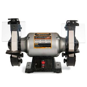 Moto Esmeril Com Baixa Rotação Para Afiação De Ferramentas, Rebolo Branco De ø 8" - 200mm, 1450rpm, 370w,(220v-monofásico)