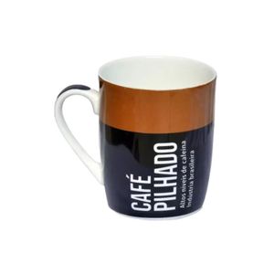 Caneca Cerâmica Divertida Café Pilhado 400ml - Wellmix