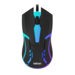 Mouse Usb Letron Rgb 3 Botoes 1000 Dpi Metron 1603b