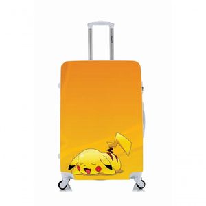 Capa Protetora Para Mala Viagem Personalizada Grande Pikachu Dormindo