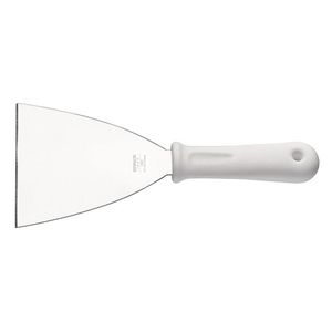 Espátula Raspadora Brinox Precision Em Aço Inox 12 Cm Branco E Inox