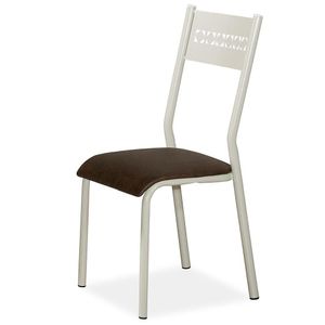 Mesa De Jantar Aço Nobre Júlia Plus Com 4 Cadeiras Off White Com Marrom