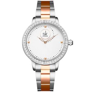 Relogio Feminino Luxo Strass Pulseira Em Aço Inoxidavel Casual Quartzo